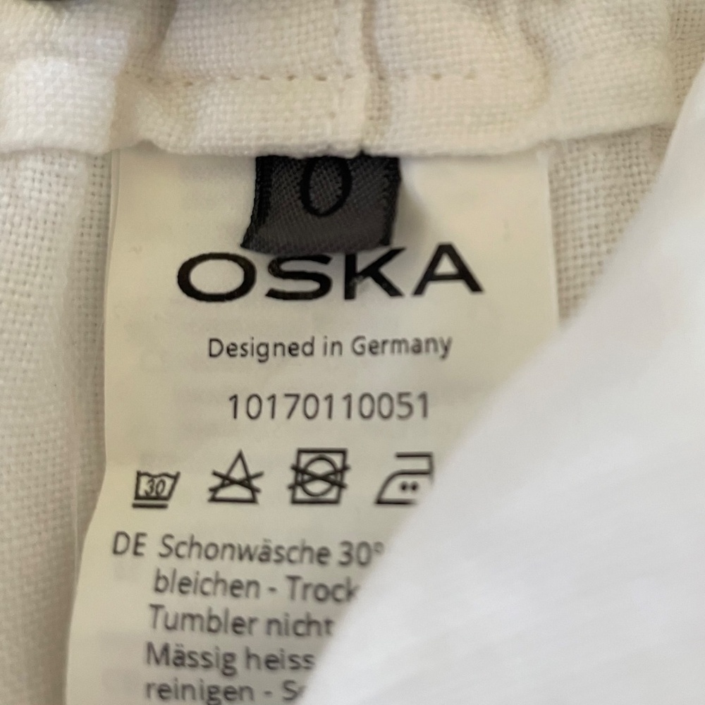 Oska 100% Linen Barrel Leg Pants - Picture 2 of 7